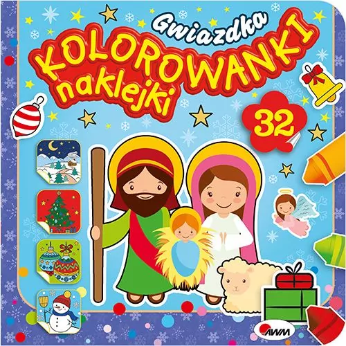 Gwiazdka. Kolorowanki naklejki - tantis.pl