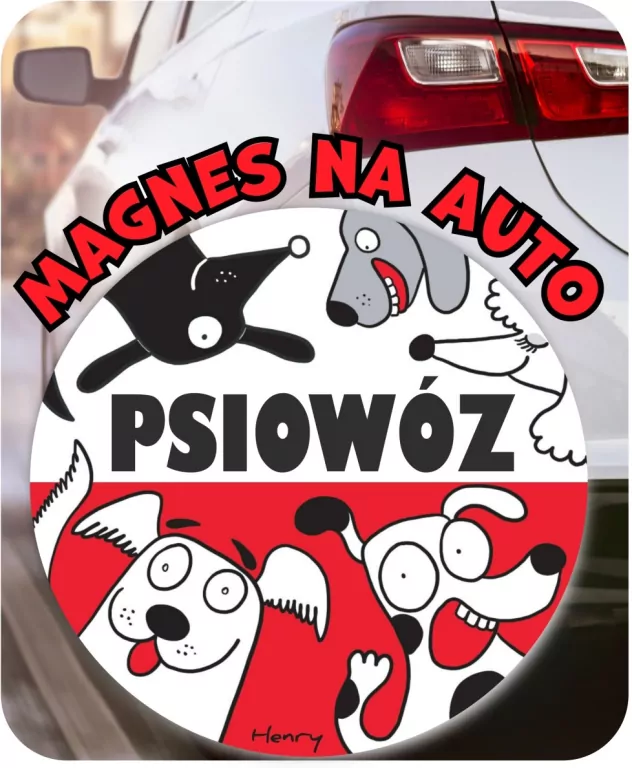 Magnes na auto PSIOWÓZ - tantis.pl