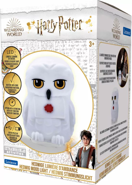 Lampka nocna zmieniająca kolor. Hedwige. Harry Potter - tantis.pl