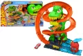 Hot Wheels City Zakręcony tor Remiza T-Rexa - tantis.pl