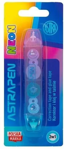 Korektor i klej w taśmie 2w1 Neon Line ASTRA - tantis.pl