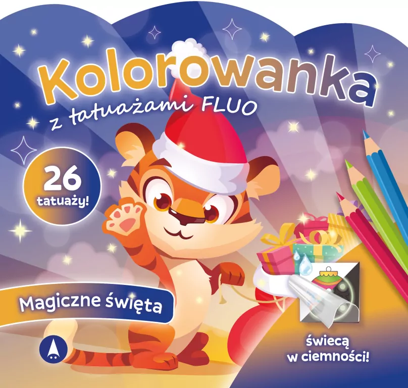 Kolorowanka z tatuażami flou Magiczne święta - tantis.pl