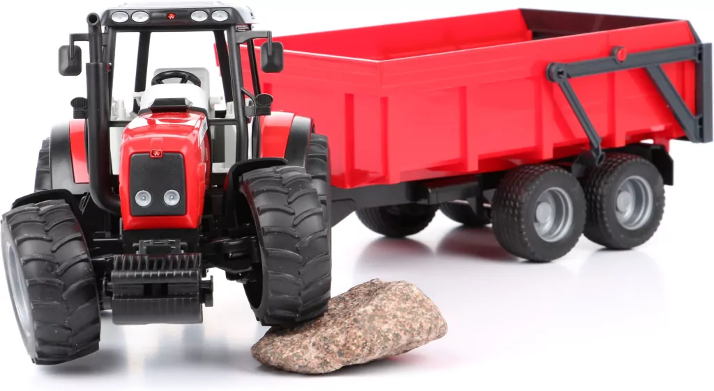 Traktor Massey Ferguson 7480 z przyczepą wywrotką - tantis.pl