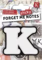 Forget me sticky notes kart samoprzylepne litera K - tantis.pl
