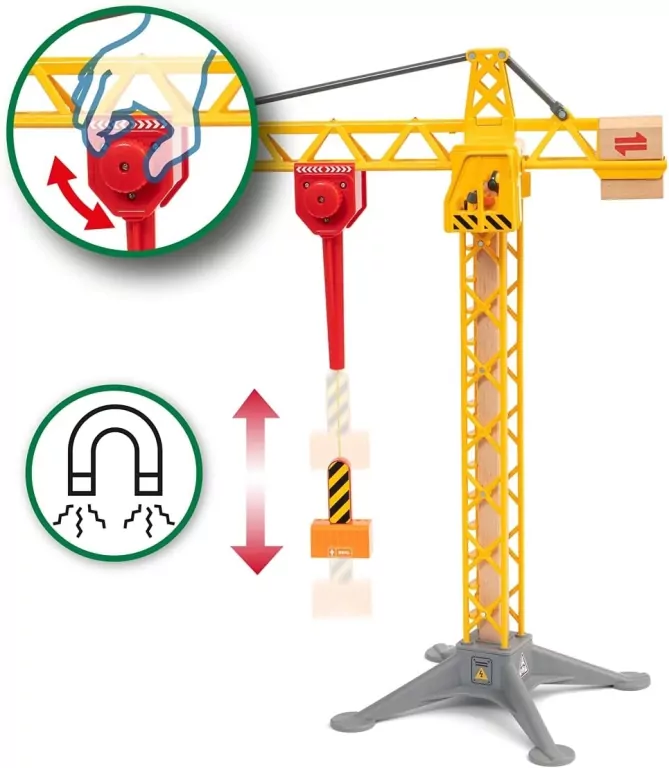 Podświetlany dźwig budowlany. Brio World - tantis.pl