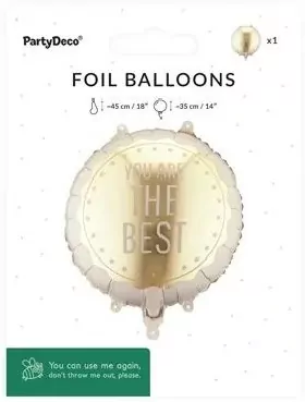 Balon foliowy pastylka You Are The Best 35x35cm - tantis.pl