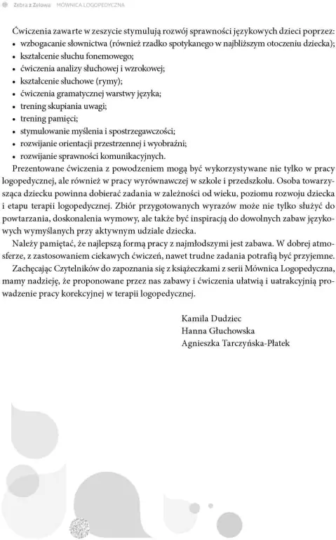 Zebra z Zelowa. Utrwalanie głoski Z - tantis.pl