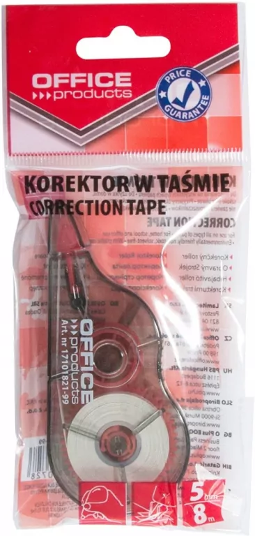 Korektor w taśmie Office Products 5mmx8m myszka 17101821-99 - tantis.pl