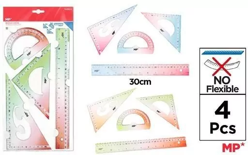 Zestaw geometryczny 4 elementy 30cm - tantis.pl