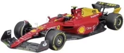 Ferrari F1-75 Monza Yellow 2022 #55 1:24 BBURAGO - tantis.pl