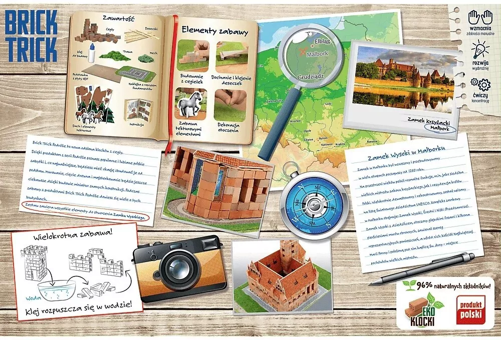 Buduj z cegły. Podróże. Malbork XXL - tantis.pl