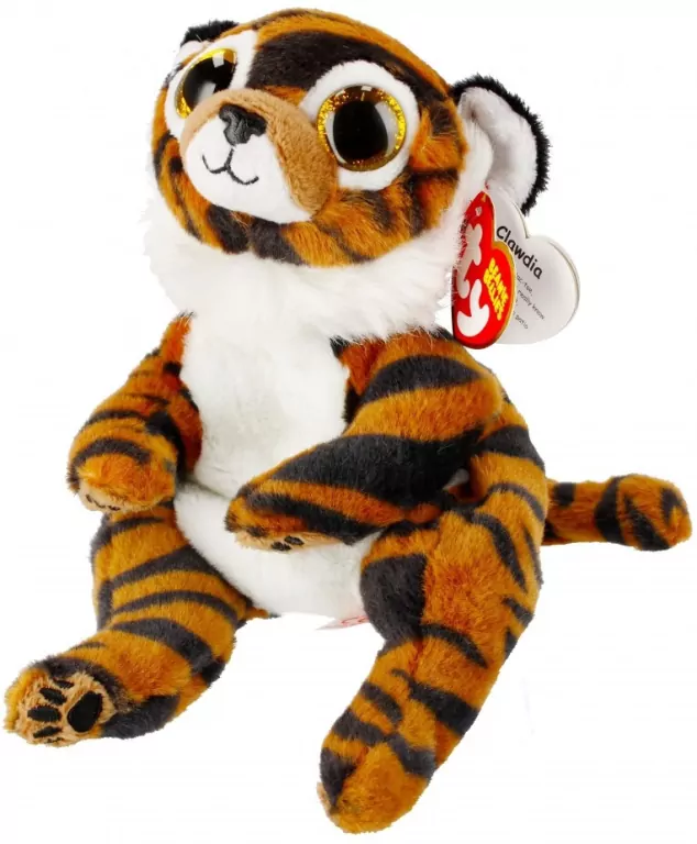Beanie Babies Clawdia. Tygrys. 15 cm - tantis.pl