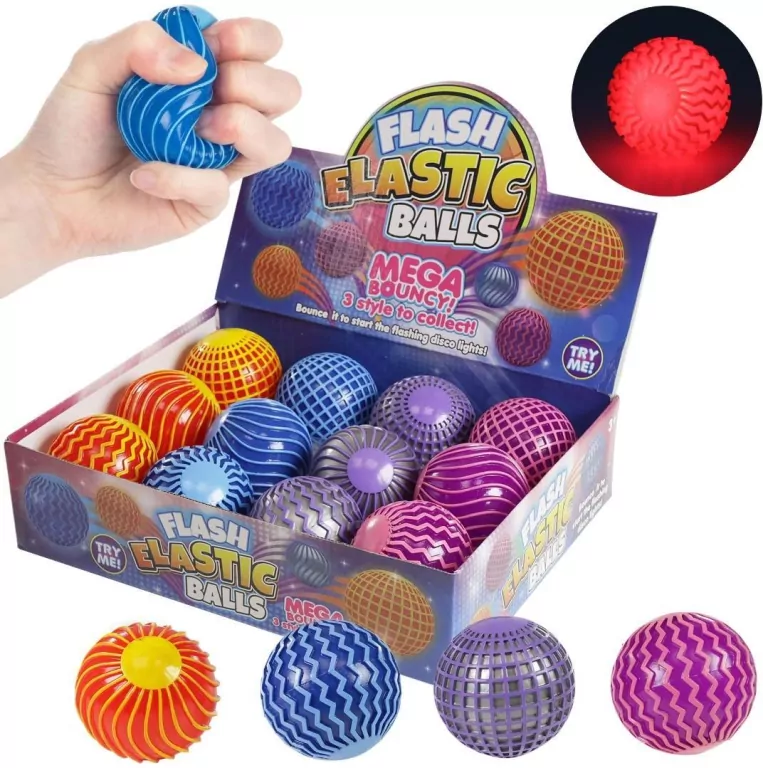 Piłka wzorki świecąca MIX - tantis.pl