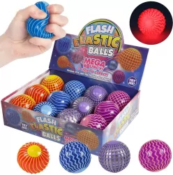 Piłka wzorki świecąca MIX