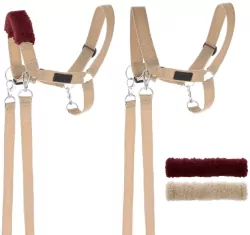 Kantar dla Hobby Horse wodze + futerka beżowy