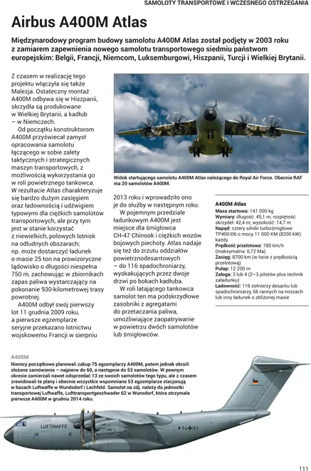 Współczesne lotnictwo wojskowe. Myśliwce • Bombowce • Transportowce • Śmigłowce - tantis.pl