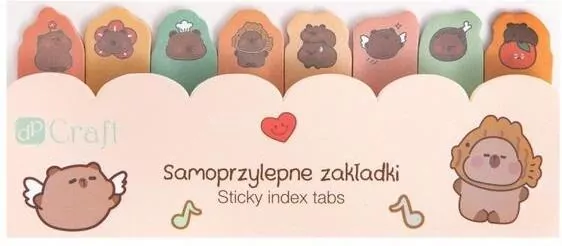 Samoprzylepne zakładki indeksujące Kapibara - tantis.pl