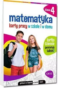 Matematyka. Karty pracy w szkole i w domu. Klasa 4 - tantis.pl