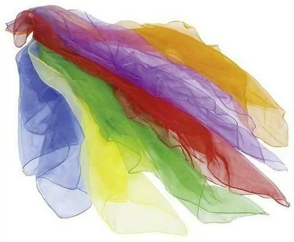 Chustki nylonowe do żonglowania. 6 kolorów - tantis.pl