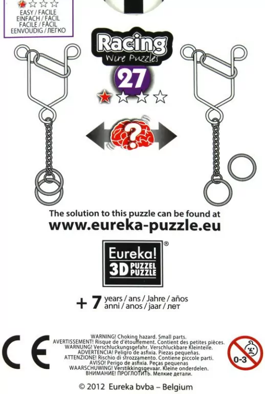 Łamigłówka druciana Racing nr 27 - poziom 1/4 G3 - tantis.pl