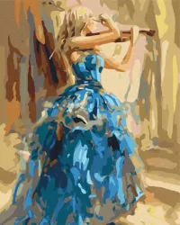 Malowanie po numerach. Skrzypaczka 40x50cm