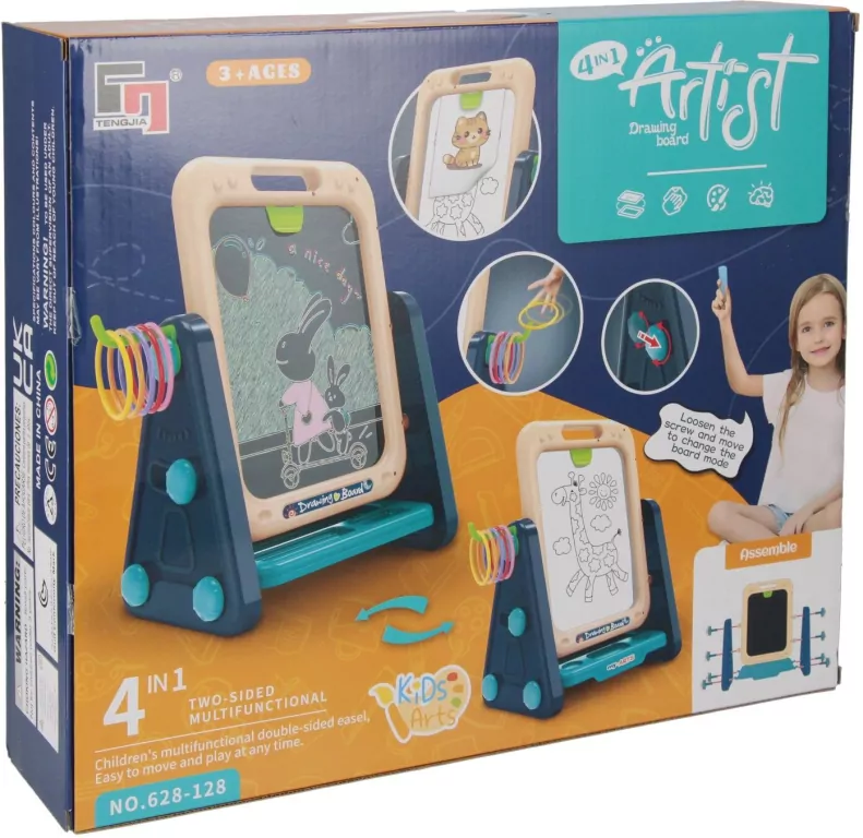 Tablica magnetyczna 2w1 z akcesoriami - tantis.pl