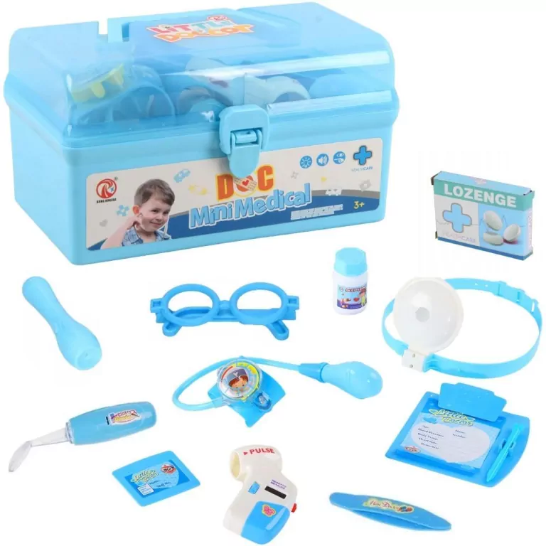 Zestaw lekarski ze światłem w kuferku - tantis.pl