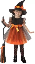 Strój dziecięcy Czarownica z kapeluszem rozm. M