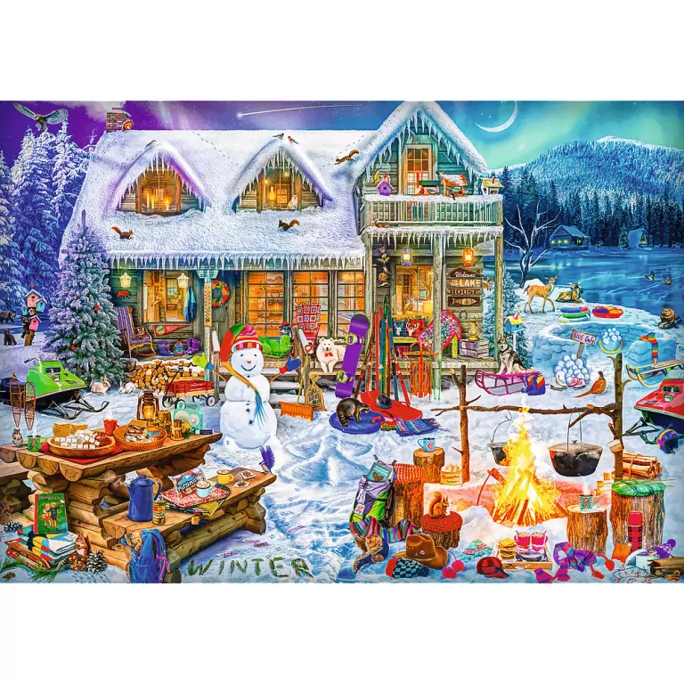 TREFL. Puzzle 1000. XMAS Zimowy czas - tantis.pl