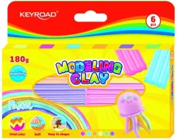 Modelina 30 g pastel 6 kolorów