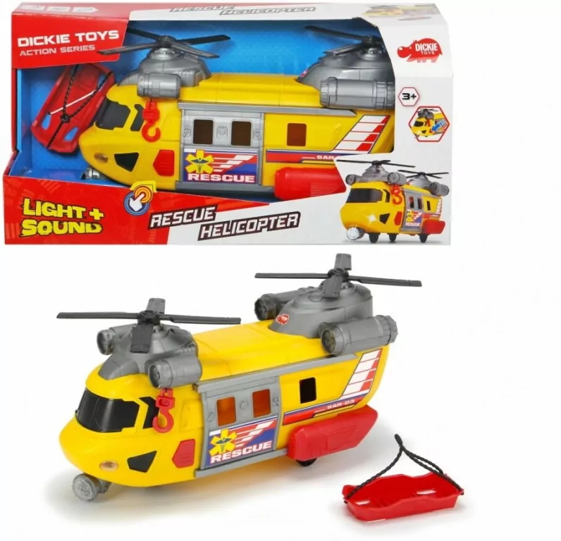 Helikopter ratunkowy żółty 30cm - tantis.pl
