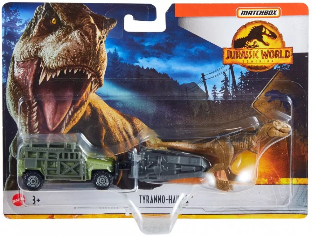 Pojazd Jurassic World Transporter Dinozaurów Tyranno-Hauler Matchbox - tantis.pl