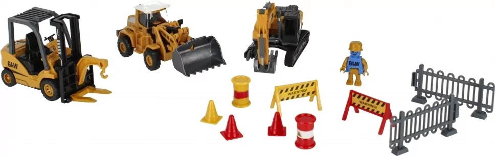 Maszyna budowlana metalowa, zestaw - tantis.pl