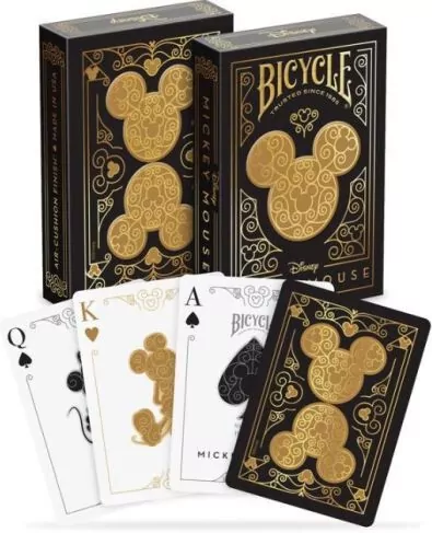 Karty Black & Gold Mickey BICYCLE - tantis.pl