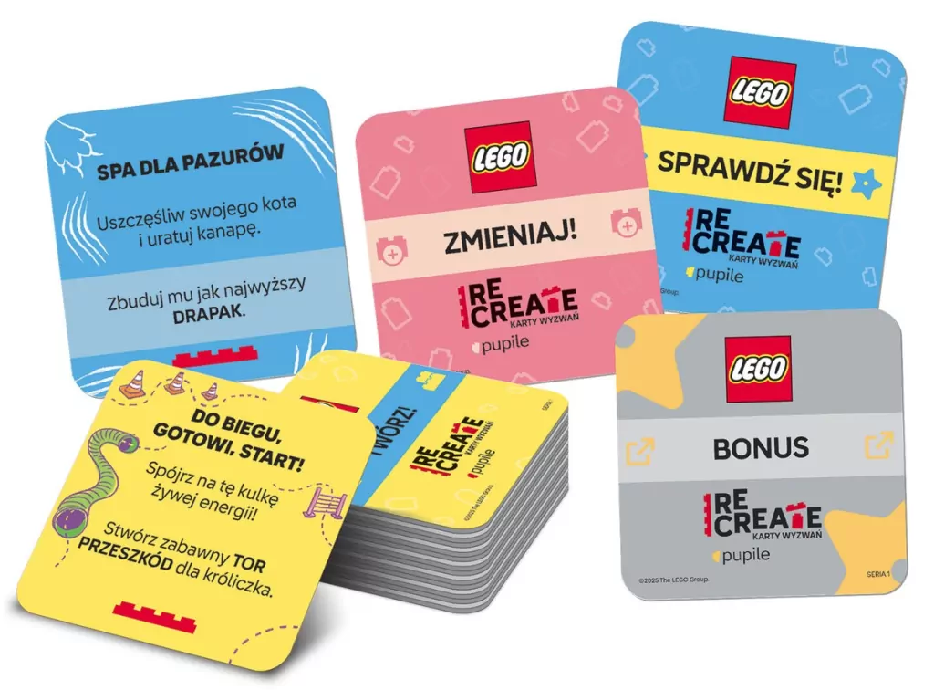 Lego Recreate. Karty wyzwań. Pupile - tantis.pl