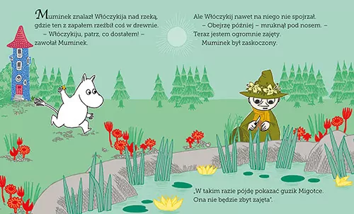 Muminek i urodzinowy guzik. Muminki - tantis.pl