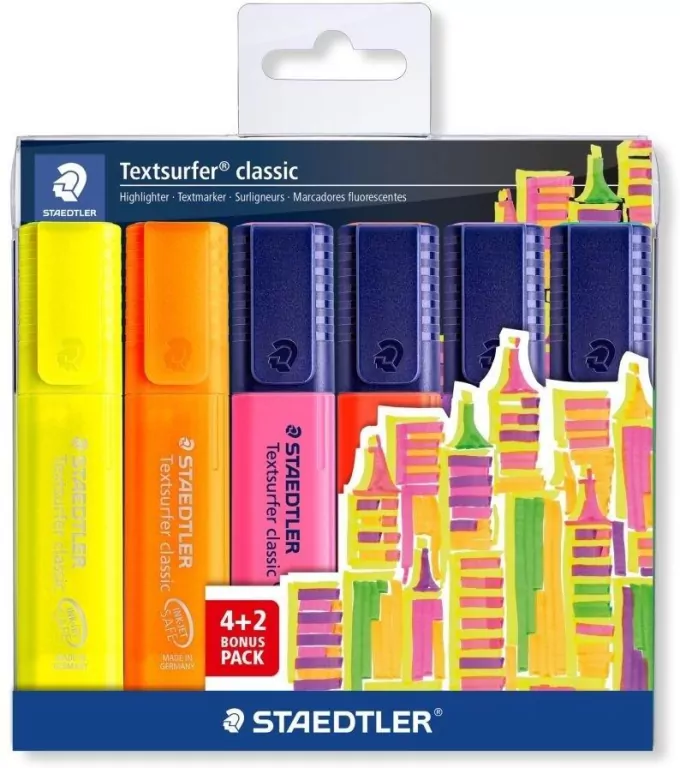 Zakreślacz Textsurfer Classic 6szt STEADTLER - tantis.pl