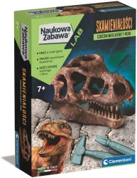 Naukowa zabawa. Skamieniałości. Czaszka T-Rexa