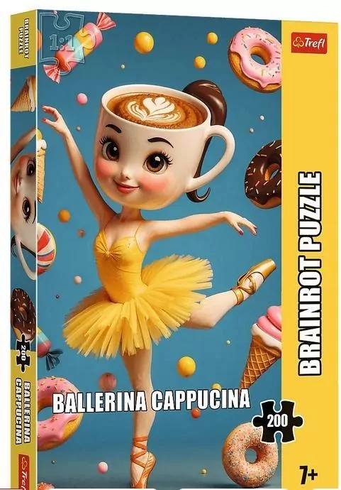 Puzzle 200 BrainRots Ballerina Cappuccina TREFL - tantis.pl