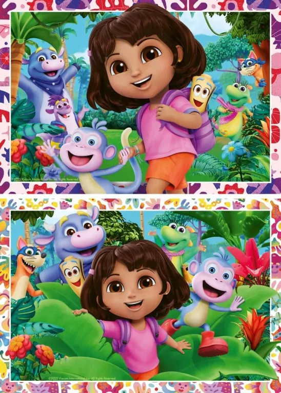 Puzzle dla dzieci 2D: Dora 2x24el - tantis.pl