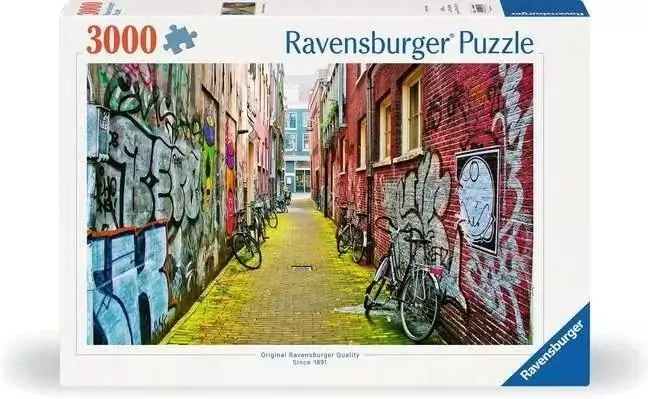 Puzzle 3000 Ulice Amsterdamu - tantis.pl