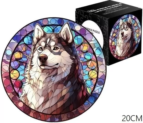 Puzzle 168el Witraż. Pies - tantis.pl