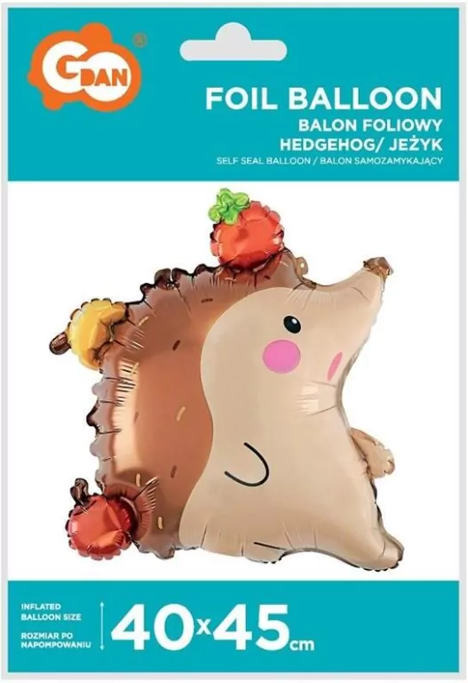 Balon foliowy Jeżyk 40x45cm - tantis.pl