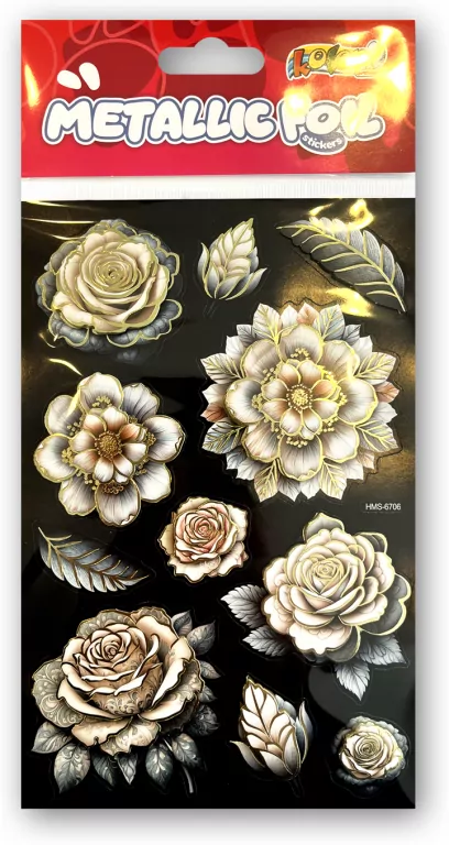 Naklejki foliowe Metalic Double Flowers PENMATE - tantis.pl