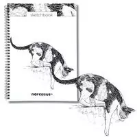 Szkicownik A4/50K na spirali z perforacją - Kot - tantis.pl