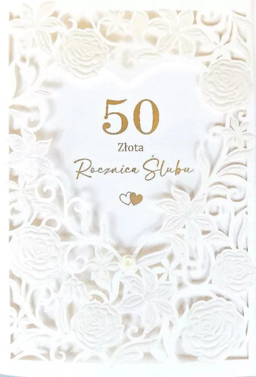 Karnet Rocznica Ślubu 50 - tantis.pl