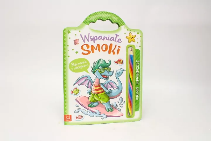 Wspaniałe smoki. Malowanka z naklejkami - tantis.pl