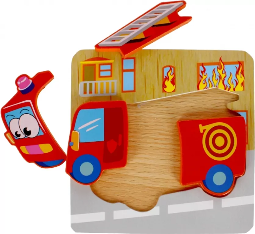 Układanka drewniana 4el Straż 500634 Mega Creative - tantis.pl