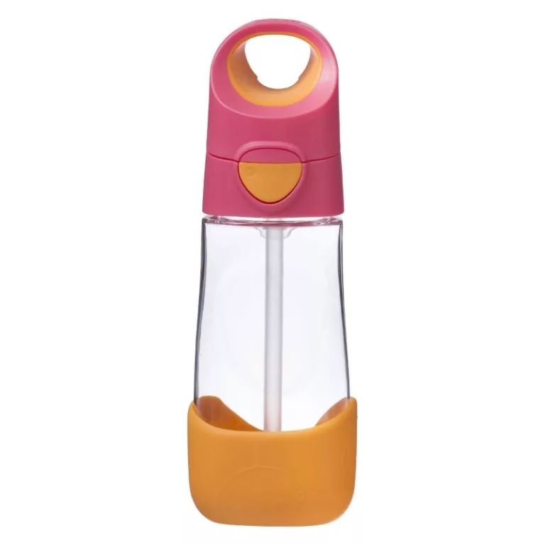 B.Box. Bidon tritanowy ze słomką. 450 ml. Strawberry Shake - tantis.pl
