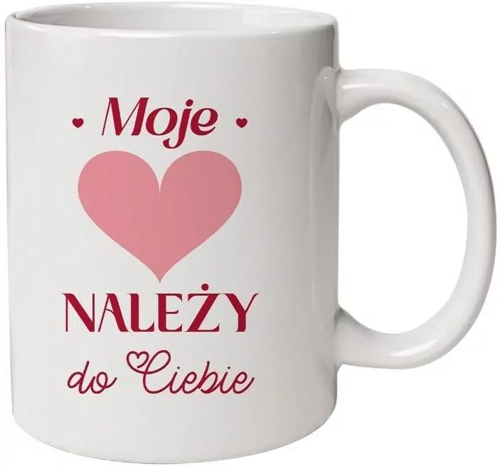 Kubek prezentowy Moje serce należy do Ciebie - tantis.pl